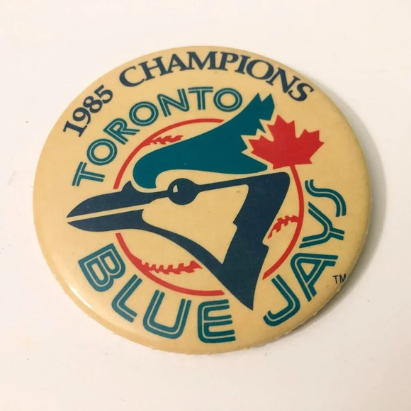 Vintage  1985 Toronto Blue Jays Champions Pin Back Button - Picture 7 of 12